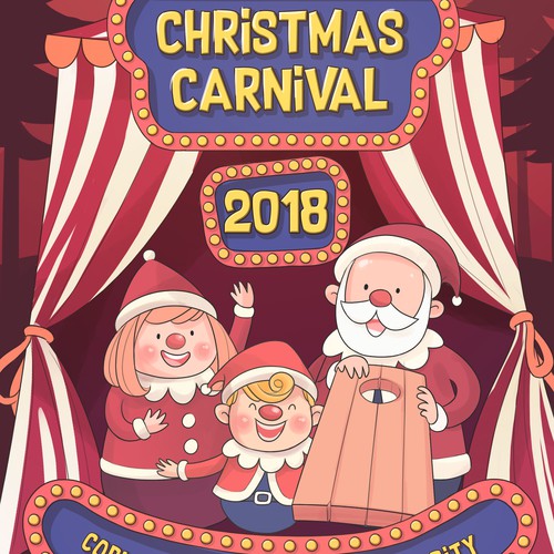 christmas carnival flyer