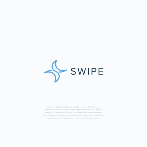 Abstract Logo for Mobile Gaming Company, Swipe