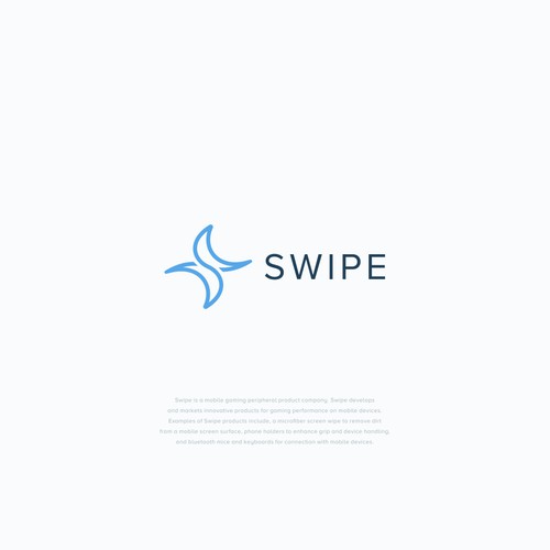 Abstract Logo for Mobile Gaming Company, Swipe