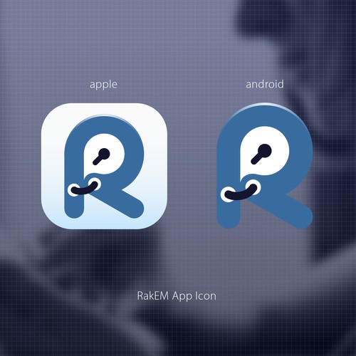 Design icon for apple and android app called RakEM