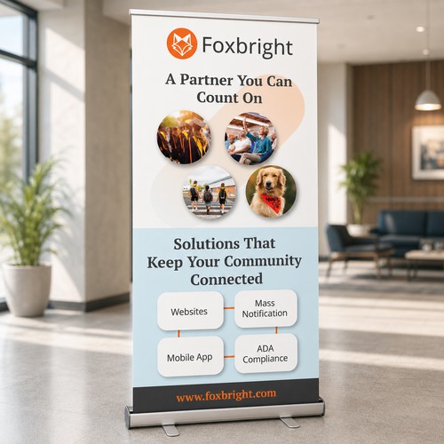 Foxbright Community Solutions Roll-Up Banner