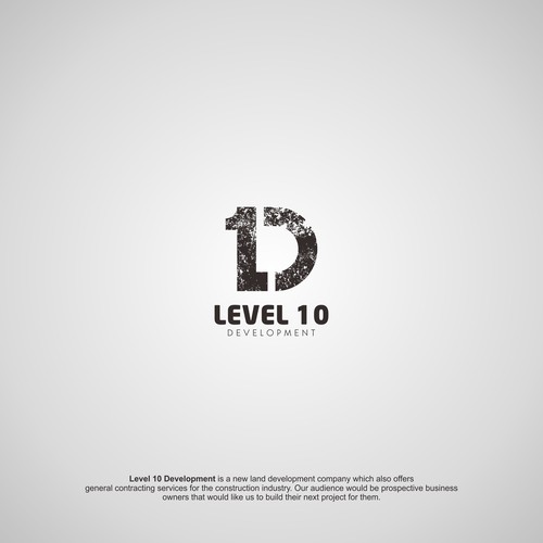 Bold Logo for Level 10 Development Company