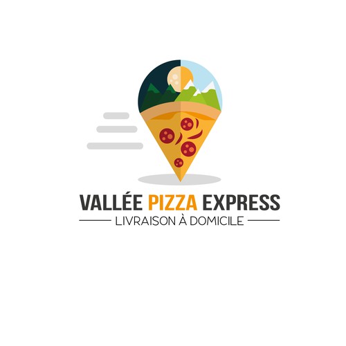 logo pour pizzeria de livraison à domicile