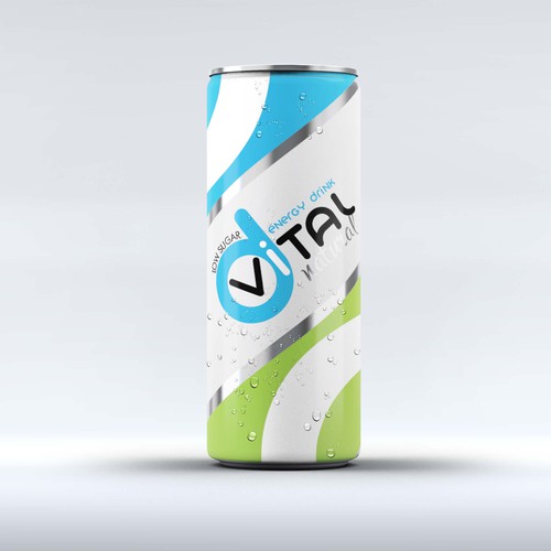 Energy drink label concept