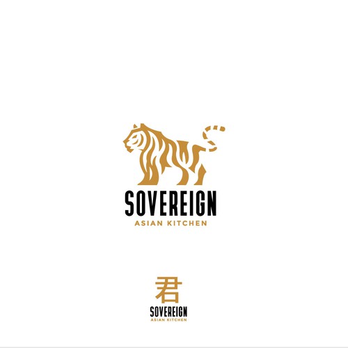 Modern Asian Restaurant Logo