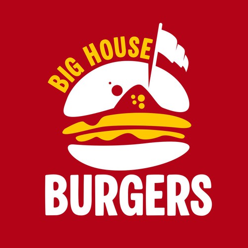 Big House Burgers Mascot Logo