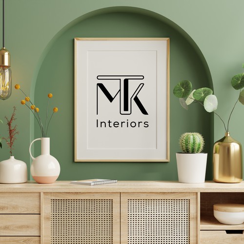 MTK Interiors – Modern & Minimal Logo Design