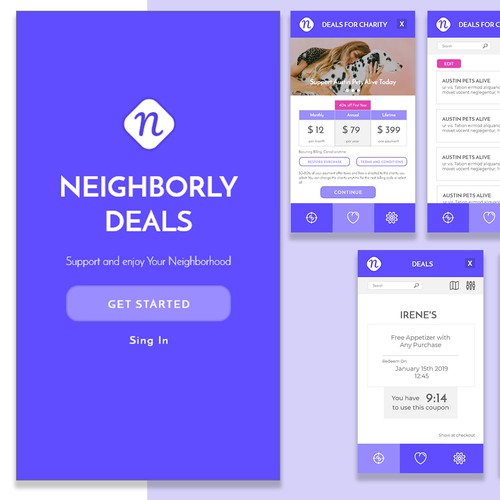 Neighborhood Deals App Design
