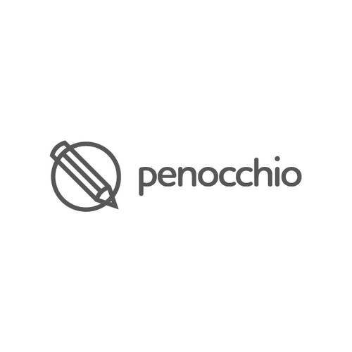 Create a simple, modern and trendy logo capturing pen/pencil illustration