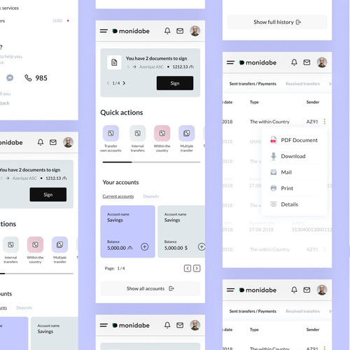 Fintech Banking App Design