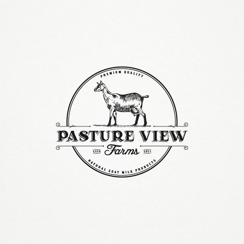 Pasture View Farms Logo Design