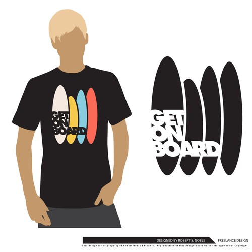 Surf inspired t-shirt