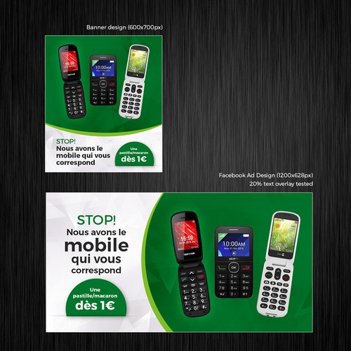 Beautiful and efficient advertising banner phones for seniors