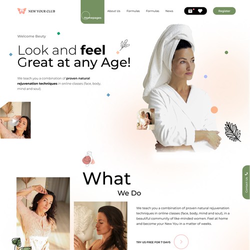  create beautiful, high converting homepage