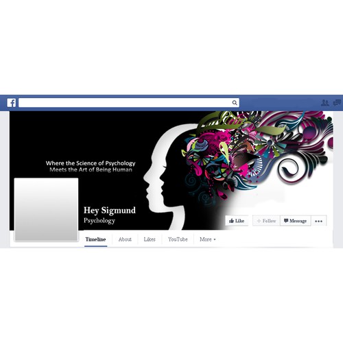 Create an amazing Facebook page for a psychology blog