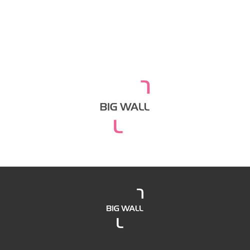 Create an original logo for Big Wall, a company mixing Art and Technology