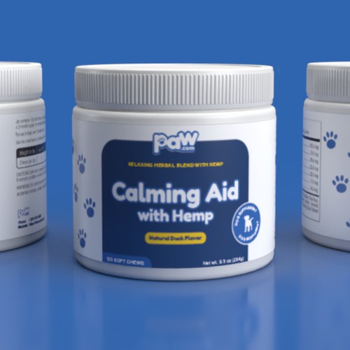 Packaging design for calming dog soft chews