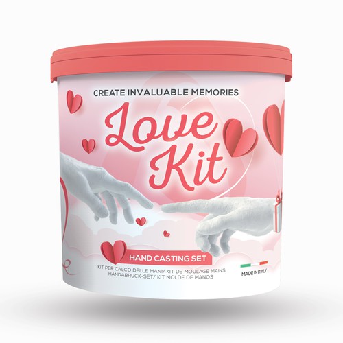 Label design for Algaplay Love Kit