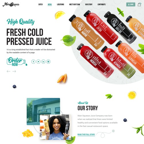 Fresh Juice Website Design