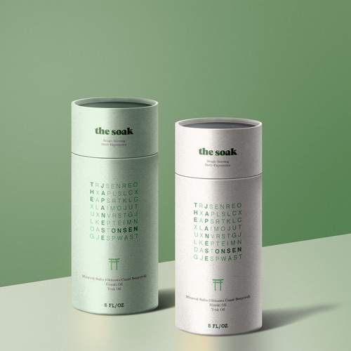 Minimalis Canister Label Packaging Design