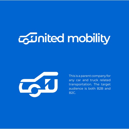 United Mobility Logo | Automotive | Company | Car | Monogram | Line | Art | Technology