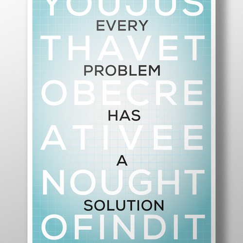 Every problem has a solution poster