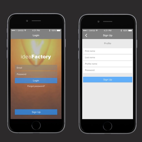 App Design for ideaFactory