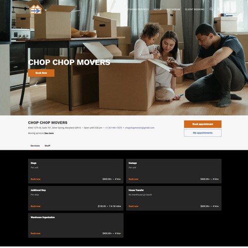 SQUARE ONLINE STORE | Design for Chop Chop Movers