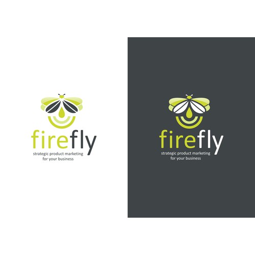 Create a "firefly" logo for a marketing business in Silicon Valley.