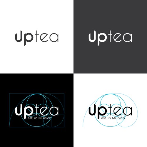 Logo concept UpTea est. in Munich
