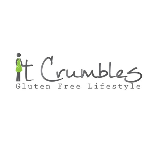 Logo for an "up & coming" gluten-free lifestyle blog