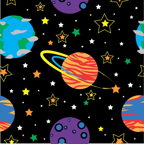 Space theme - repeatable pattern