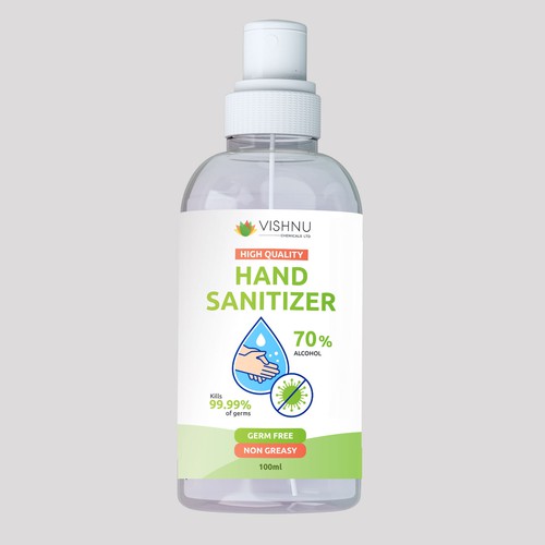 Hand Sanitizer Label