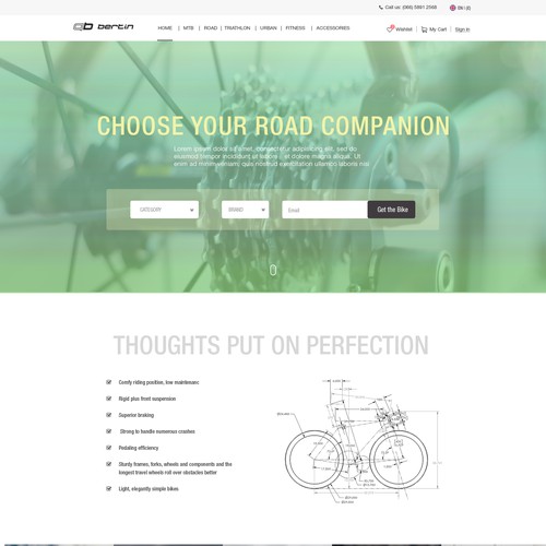 Bi-Cycle Store Web Design