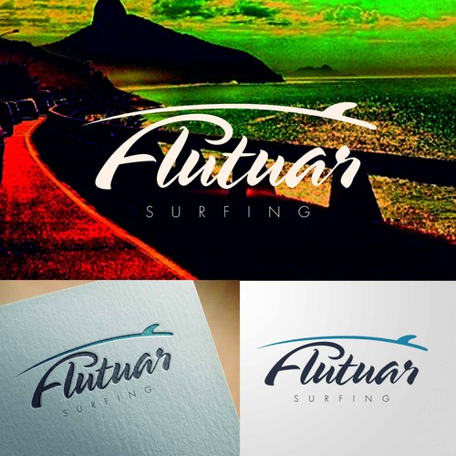 Create an illustration of a classic surfboard conveying the sense that is floating