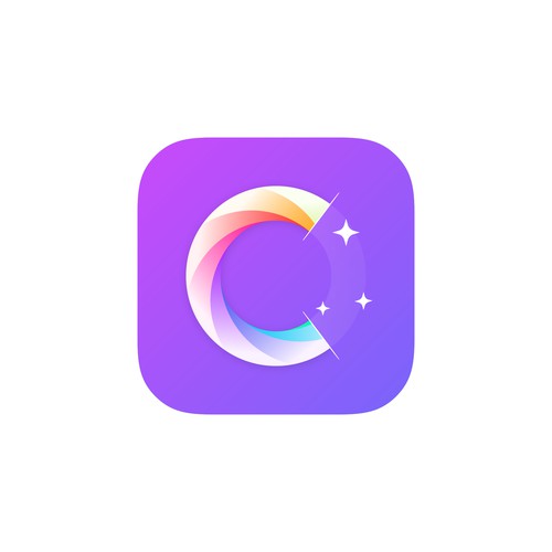 Icon design for Cover, an AI-powered photo vault app with "magical" feel