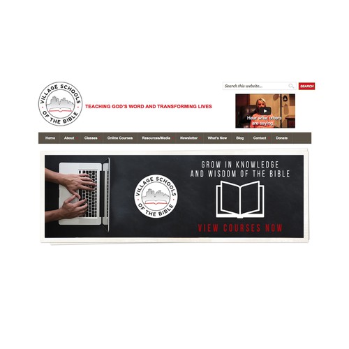web banner for online bible study course