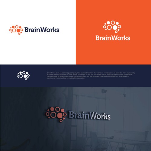 Simple logo design for BrainWorks.
