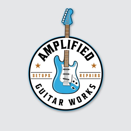Logo Concept for a Guitar Repair Shop