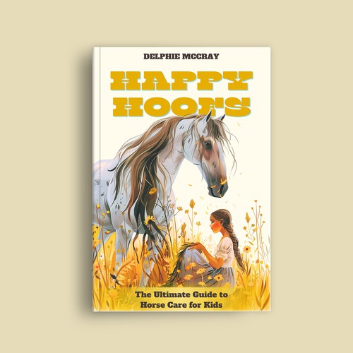 Warm but bold ebook cover for children's book