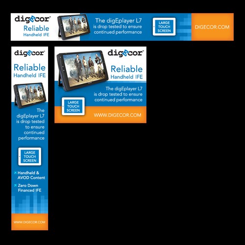 In-flight Entertainment banner ads targeting Airlines