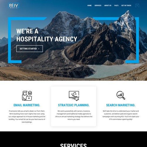 Redesign Home Page for Digital Marketing Agency