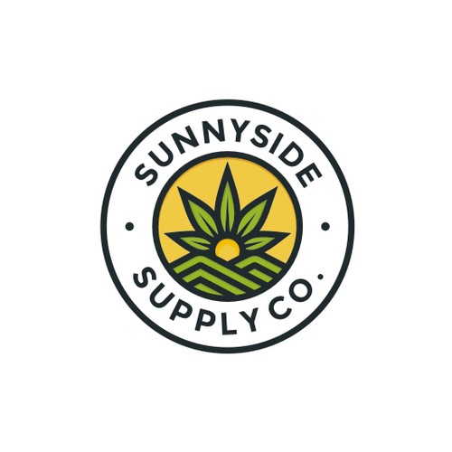 Modern Line-Work Badge Logo for Sunnyside Supply Co.