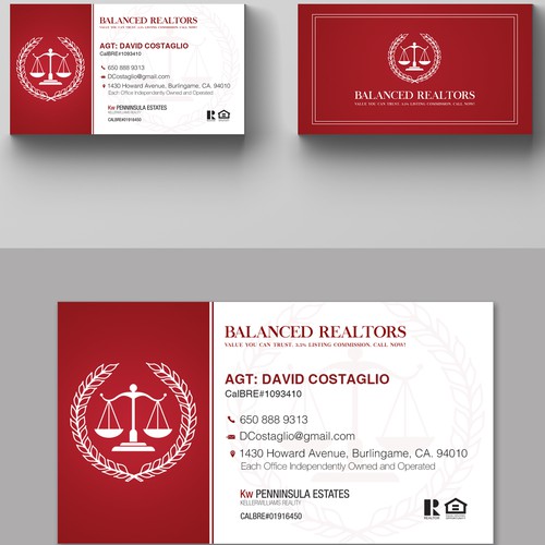 Balanced Realtors Business Card&Yard Sign