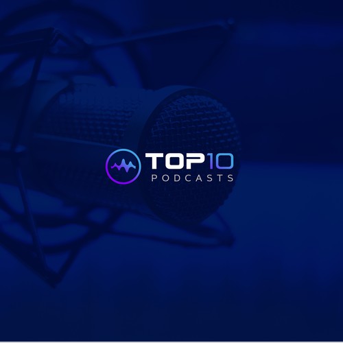 Logo for a podcast company