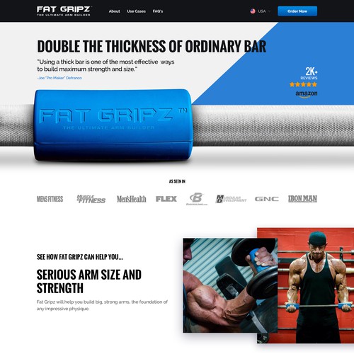 Bold design for a fitness brand