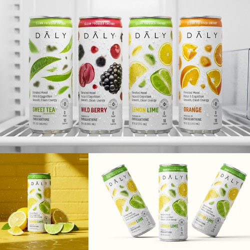 Energy Drinks Can Label Design