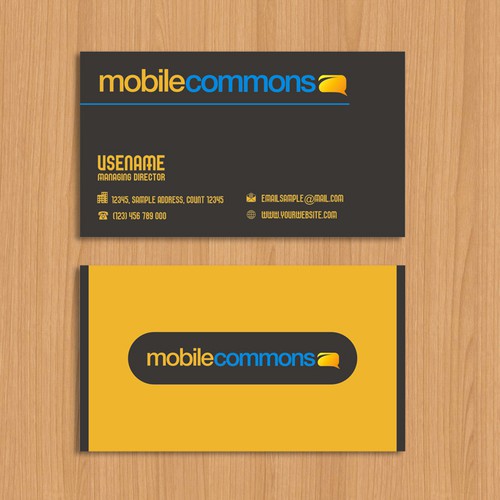 New business card and letterhead for a mobile technology company