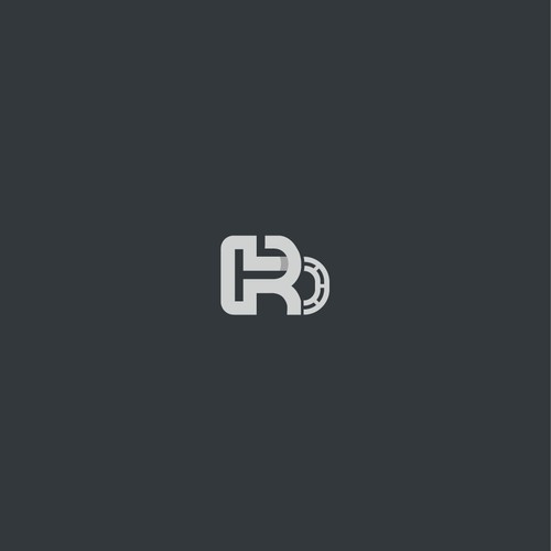 LETTER R CONNECTE TO A ROAD/TRAIL