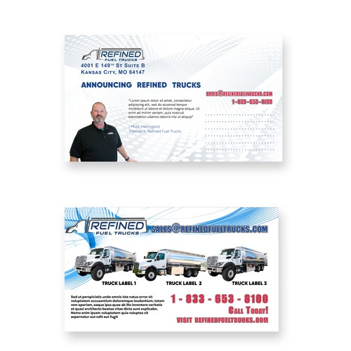 Email postcard for Refined Fuel Truck Company